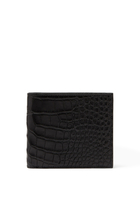 Bi-fold Alligator Leather Wallet