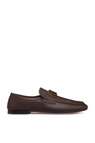 VLogo Signature Leather Loafers