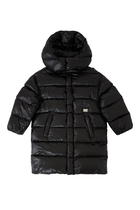 Kids Long Nylon Down Jacket