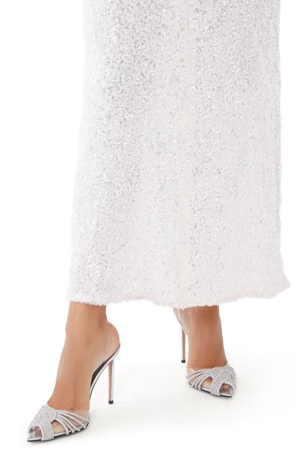 Gatsby 105 Crystal Slingback Pumps