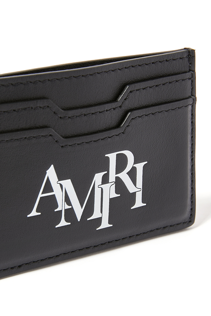 Printed Staggered Logo Card Holder