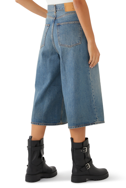 Belle Culottes Wide-Leg Denim