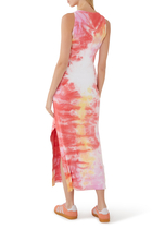 Tie-Dye Ribbed Midi Dress