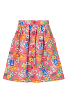 Graphic Print Skirt