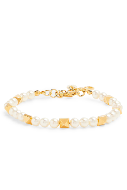 Rockstud Pearl Bracelet