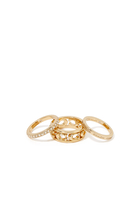 Signature Open Work Ring Set