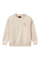 Kids Logo Crest Cotton Sweatshirt