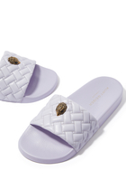 Meena Eagle Faux-Leather Slides