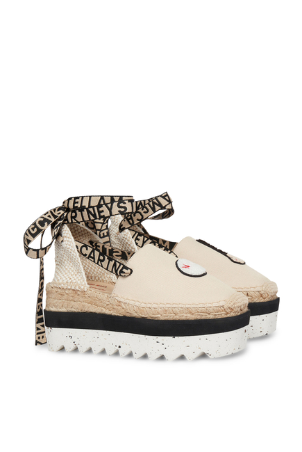 Gaia Little Black Bunny 80 Canvas Espadrilles