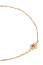 Evil Eye Chain Bracelet, 14k Yellow Gold