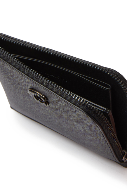 3-In-1 L-Zip Wallet with Signature Leather