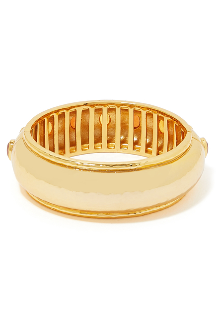 Ava Bangle in 24k Gold-plated Brass