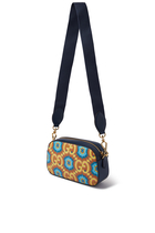 Gucci 100 Messenger Bag in Blue and Orange Supreme Canvas