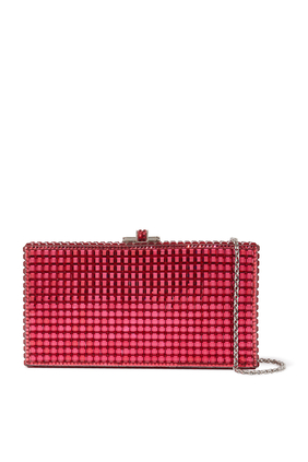 Judith Leiber Couture Night Bloom Crystal Rectangle Clutch Bag