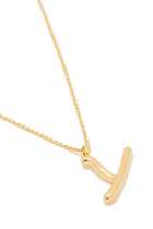 Y Initial Pendant Necklace, 18K Gold-Plated Sterling Silver