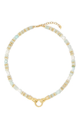 Harris Reed In Good Hands Necklace, 18k Gold-Plated Brass