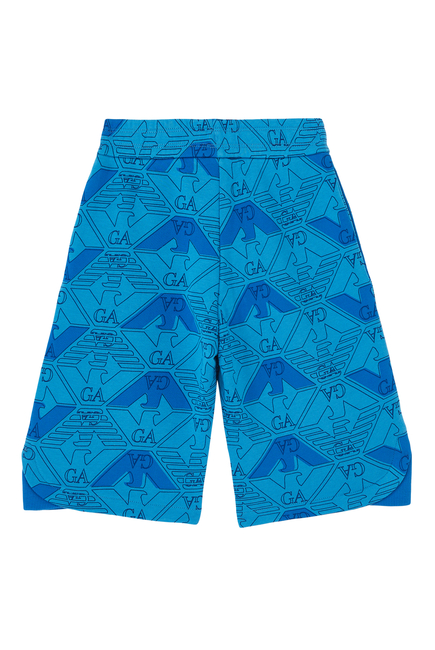 Kids Eagle Print Shorts