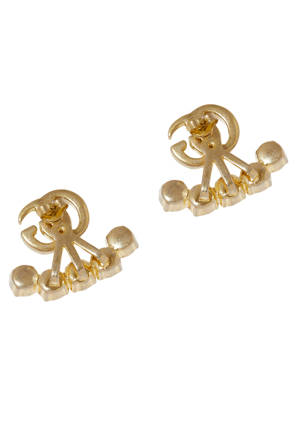Pearl Double G Earrings