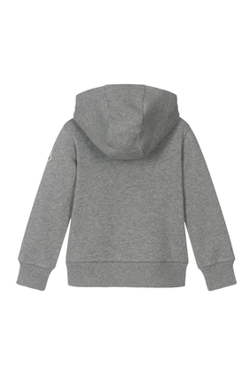 Knitted Logo Cotton Hoodie