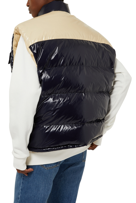 Reversible Padded Nylon Vest Jacket