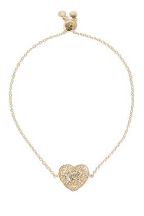 Signature Heart Gold-Plated Bracelet