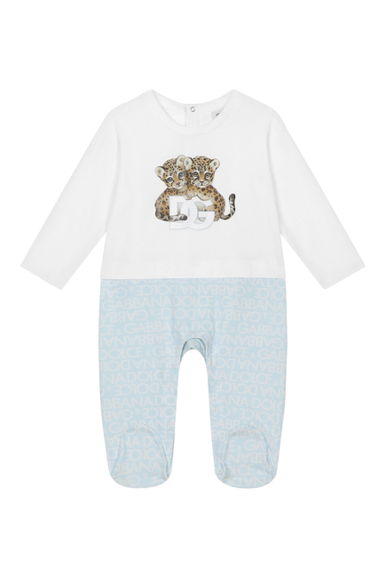 Kids Logo Print Bodysuit Set