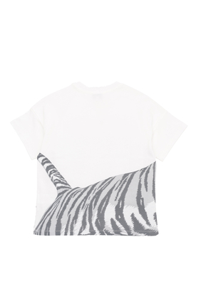 Tiger Print Graphic T-Shirt