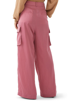 Shiny Stella Nylon Pleated Pants