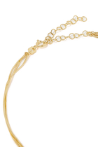 Petite Lady Triple Necklace, 14k Vermeil on Sterling Silver