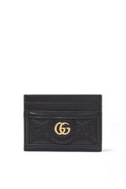 GG Card Case With Logo Stitching