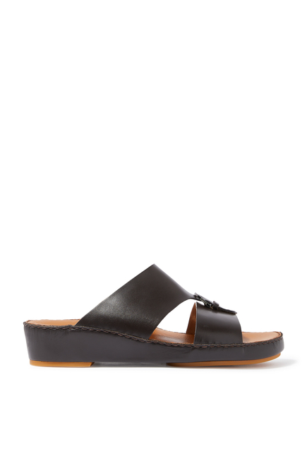 Soft Calf Leather Buckle Sandal