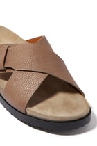 Crossed-Strap Sandals