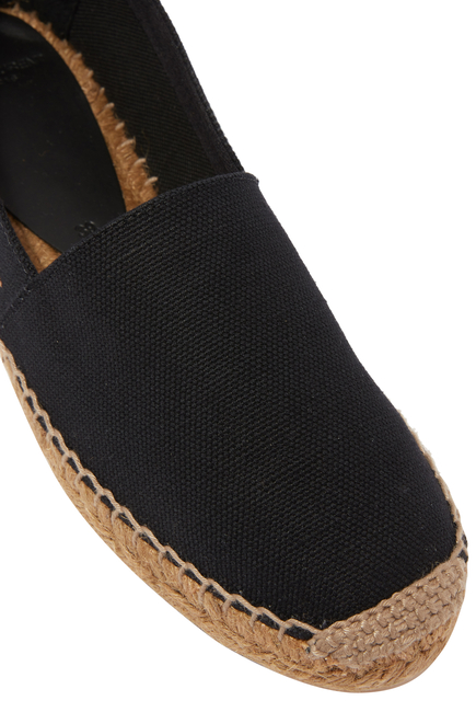 Embroidered Canvas Espadrilles