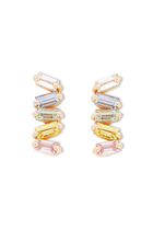 Pastel Multi-color Stud Zig Zag Earrings