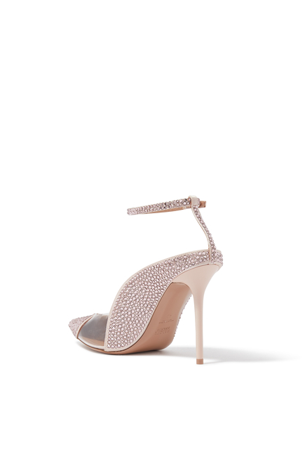 Malia 100 Crystal Plexi Pumps