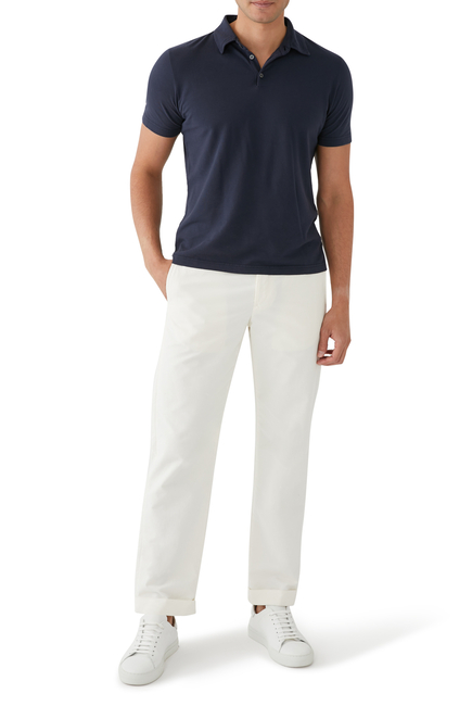Zanone Slim Fit Short-Sleeve Polo Shirt