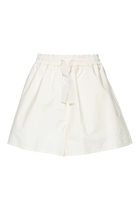 High-Rise Drawstring Shorts