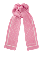 Doris JC Monogram Silk Stole