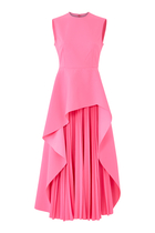 Severny Pleated Midi Dress