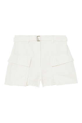 Cargo Pocket Denim Shorts