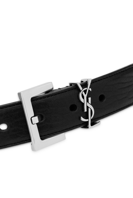 New Cassandre Smooth Leather Buckle Belt