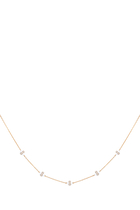 The 5 Dots Hydrogen Necklace, 18k Yellow Gold & Diamonds