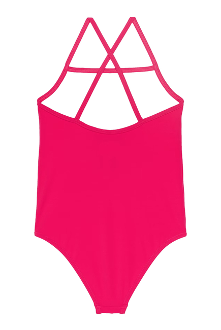 Kids Printed Lycra Swimsuit