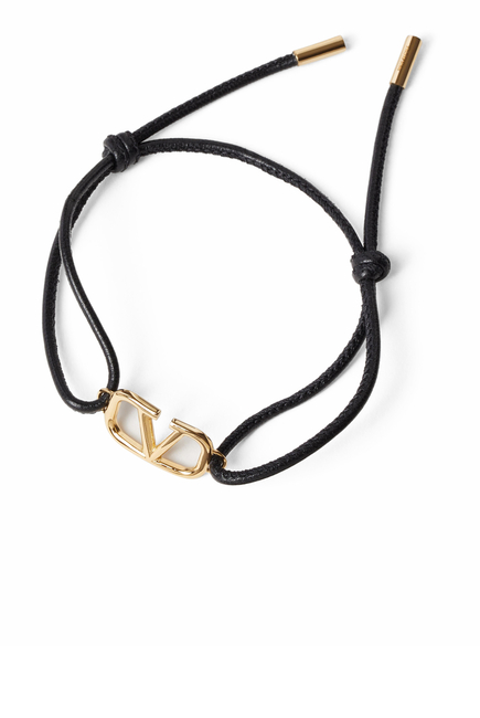  Vlogo Signature Leather Bracelet