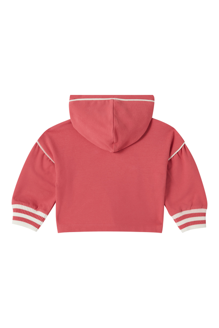 Kids Logo Zip-Up Cotton Hoodie