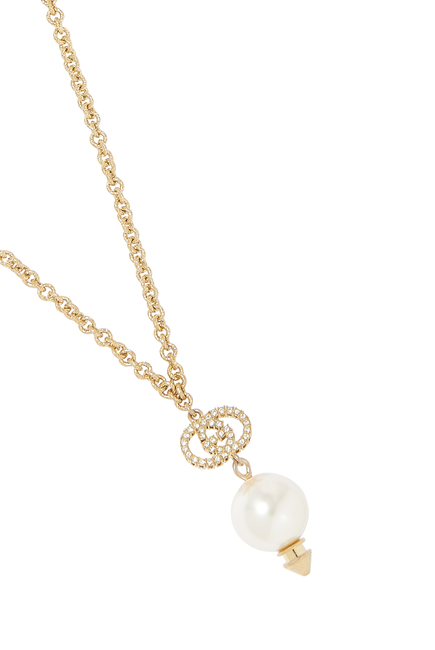 G Necklace With Pearls