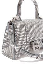 Hourglass XS Embellished Top-Handle Bag