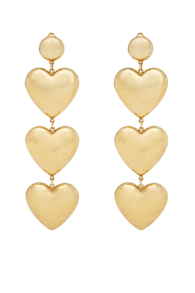 3 Heart Earrings