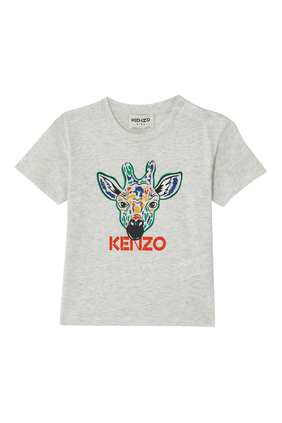 Giraffe Cotton T-Shirt