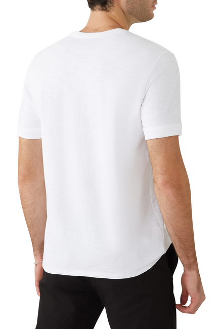 Short Sleeve Cotton Henley Shirt